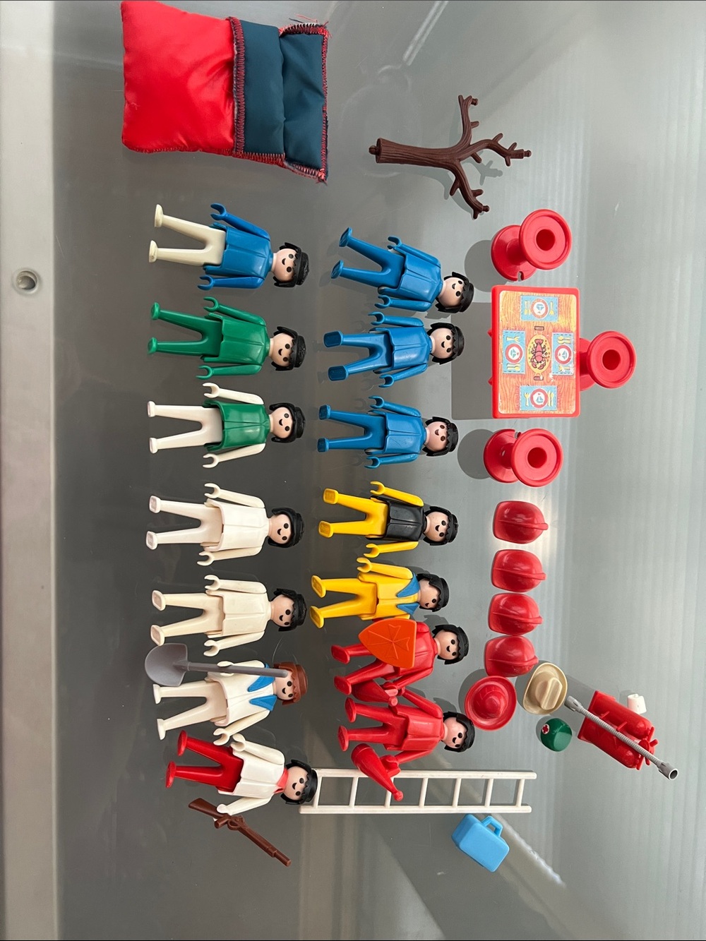 🧑‍🚒14 — Lot of 1974 Playmobil Figures (14) with Accessories Vintage